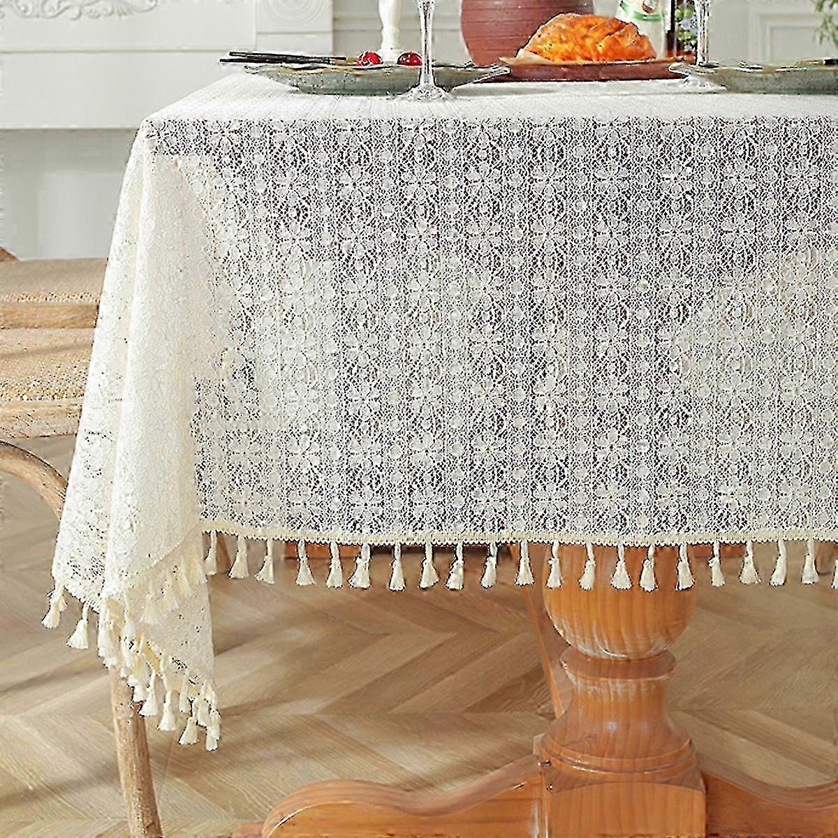 Classic Lace Tablecloth for Weddings, Party Table Set, Bridal Shower Reception Table Decor  A-539 Edition 1107