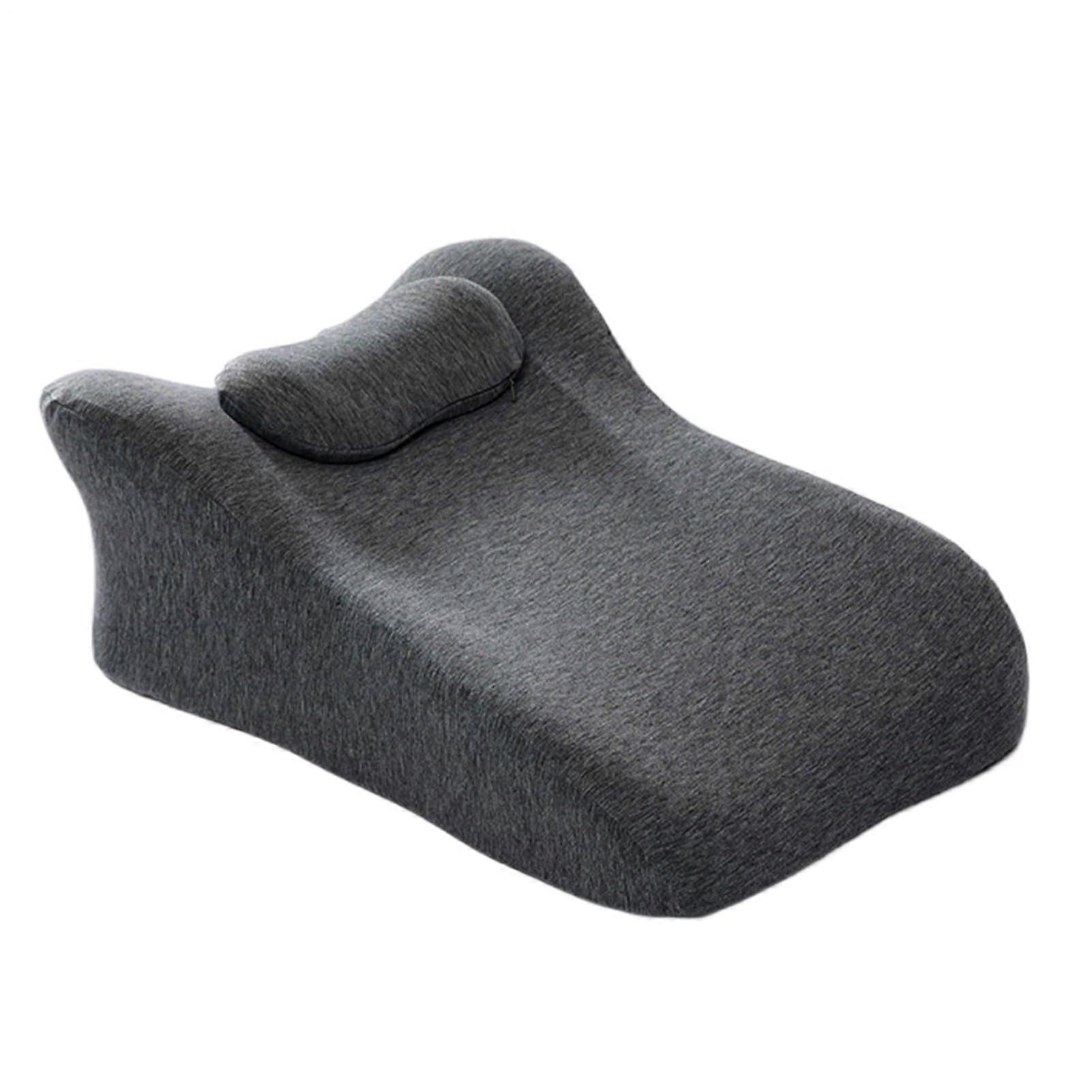 Wedge Pillow for Sleeping Prone, FaceDown Pillow, Breathable Back Support Cushion, Leg Elevation Tool, Dark Gray