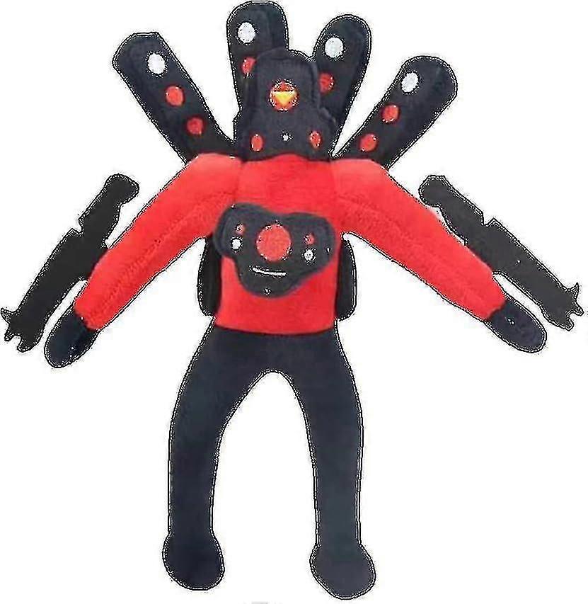 11.8 "アップグレードされたタイタンスピーカーマンぬいぐるみ、強力なジャイアントスキビディトイレタイタンスピーカーマンフィギュアぬいぐるみ[hs]