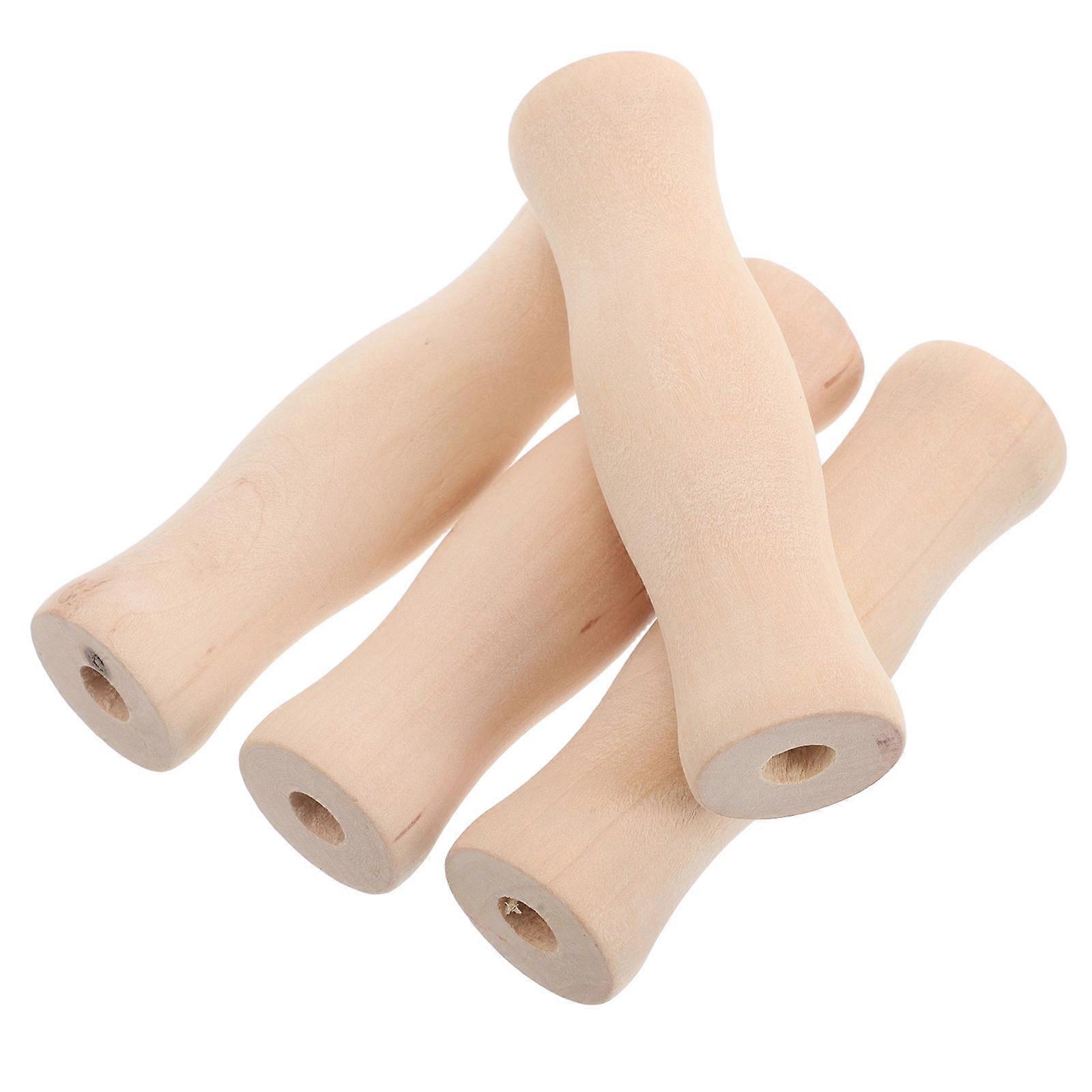 Bbq Utensils Wooden Handle for Kitchen Grill 4Pcs Convenient Set