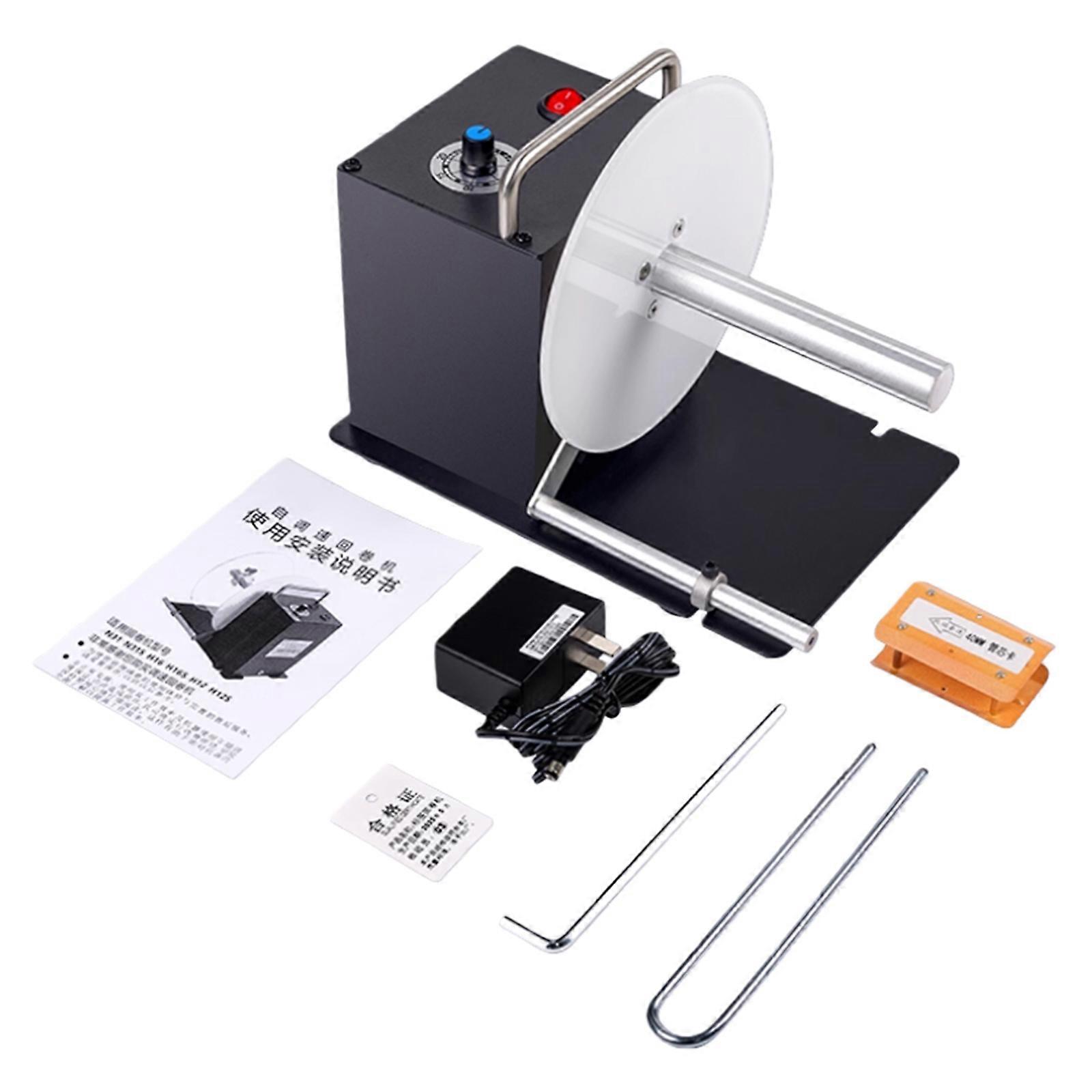 Industrial Label Rewinder Machine 160mm Roll Diameter Auto Stop Function For Commercial Printing Accessories Multicolor