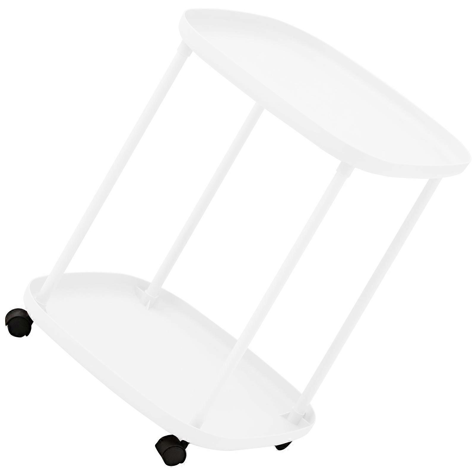 Stylish Bedside Table Waterproof Front Tool Release Setups Compact Design Perfect For Renters Home Decors  White