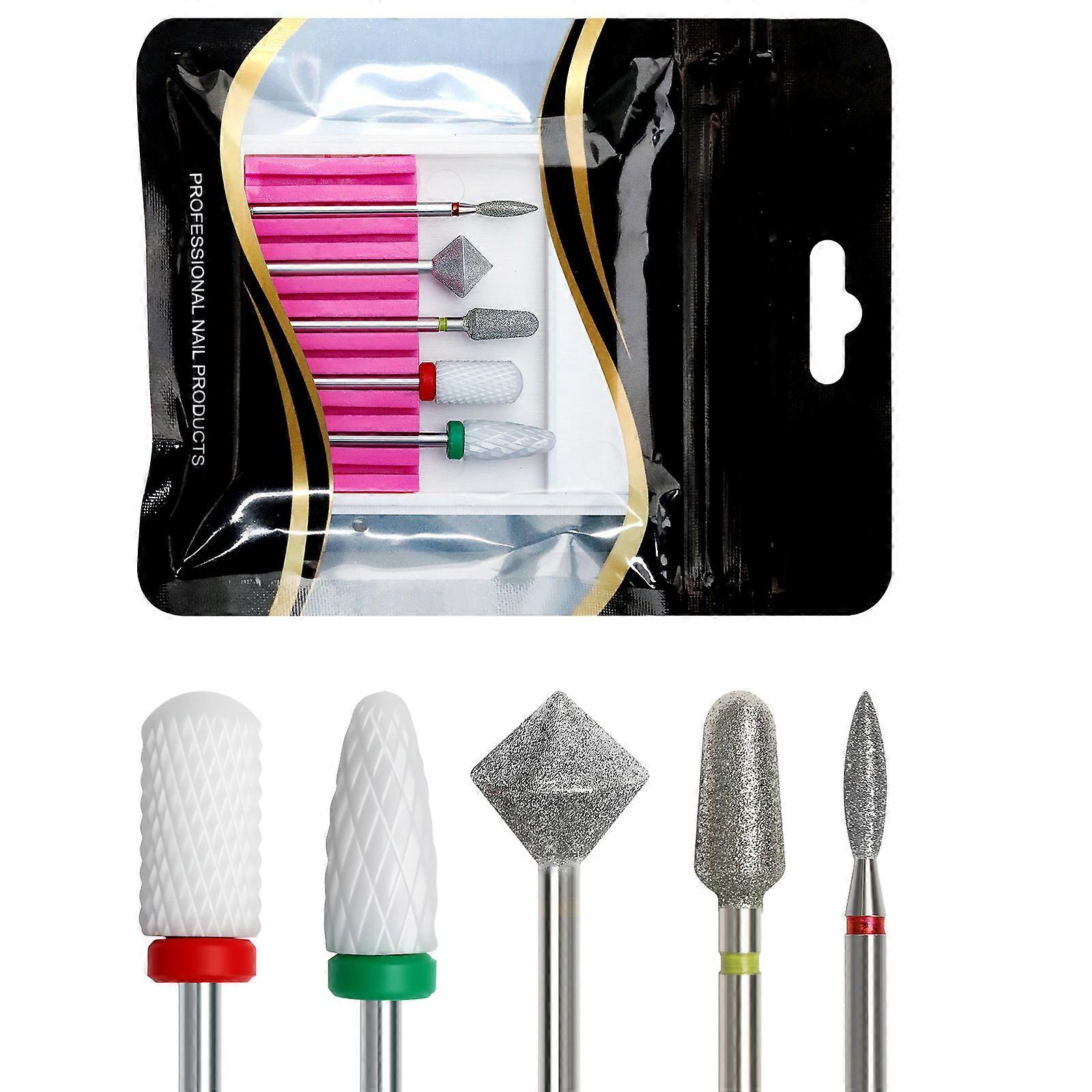 Ergonomic Russian Style Nail Grinder Bits Set For Precise Cuticle Removal And Time Saving Nail Art Preparation Multicolor