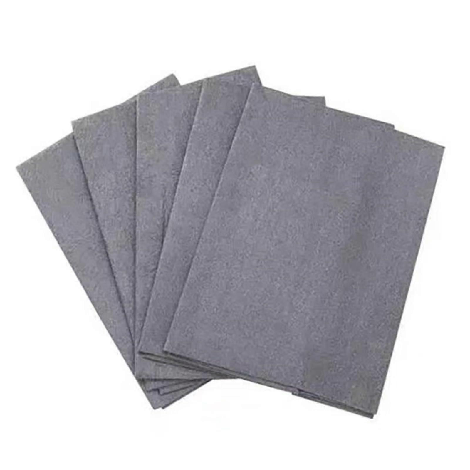 Microfiber Cleaning Cloth Thickened Streak Reusable for Kitchen Car Windows Mirrors Grey 15