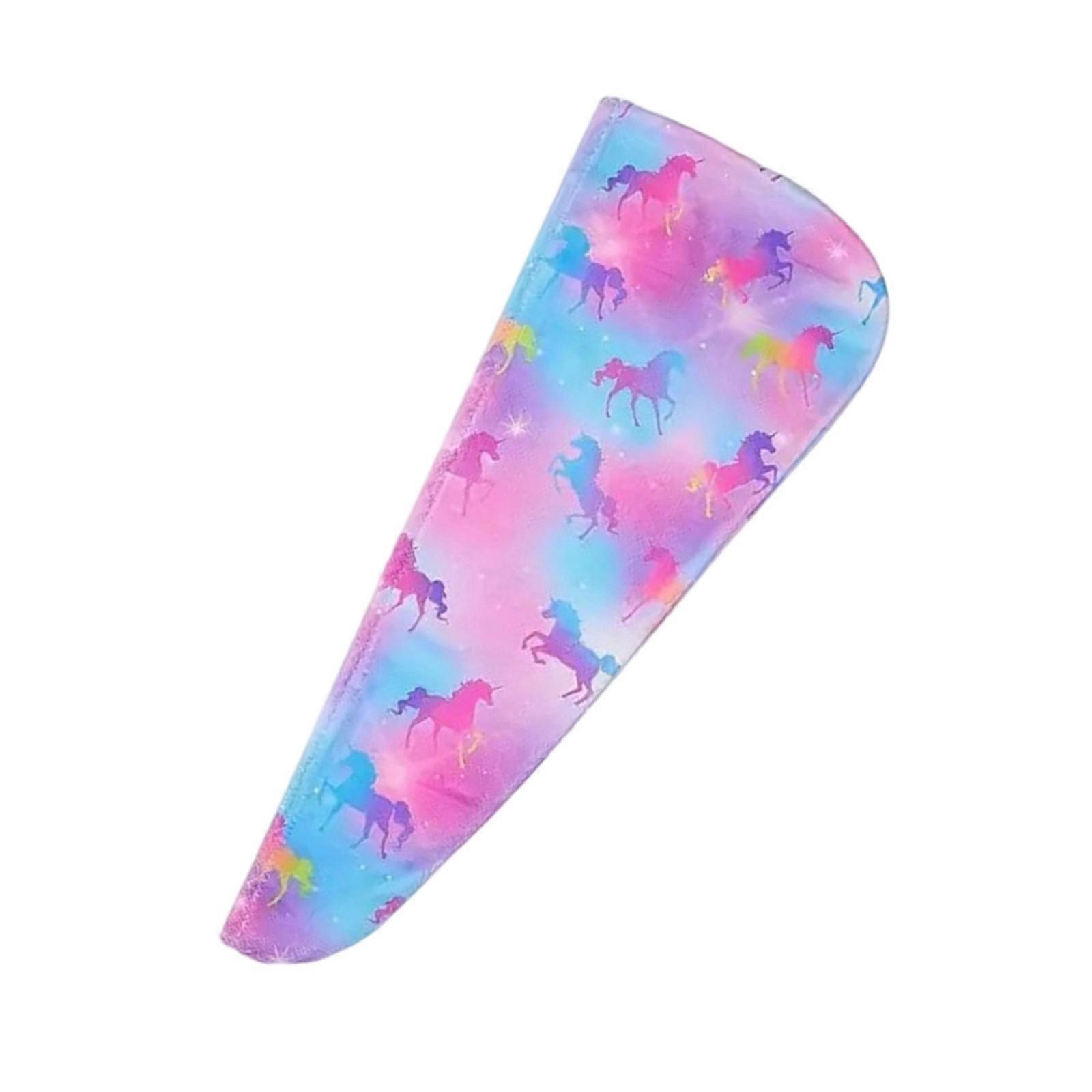 Rapiddry Hair Towel For Kids Gentle On Skin Nonallergenic Microfibre Fabric Dynamic Spectrum Plan Multicolor