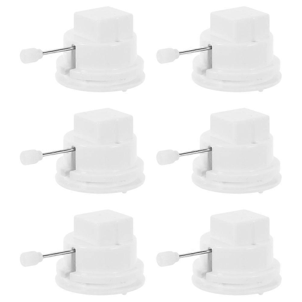 White ABS Wind Up Toy Movement Parts for Plush Toys Replacement