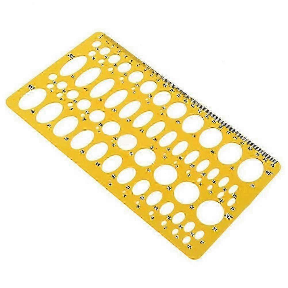 Farfi 21cm/25cm Ellipse Drafting Drawing Stencil Mechanical Ruler Oval Round Template