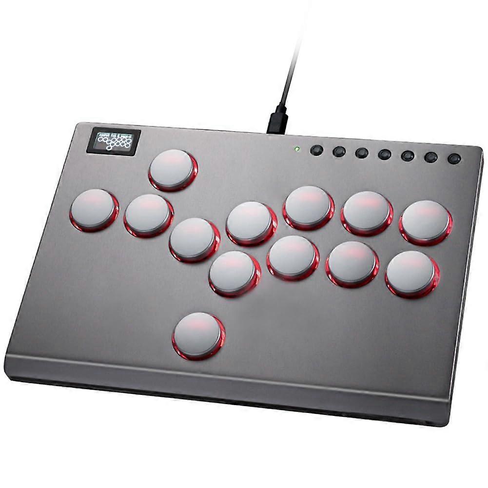 13Keys Arcade Stick All-Button Controller Joystick Controller with Custom RGB Turbo Functions Suppo