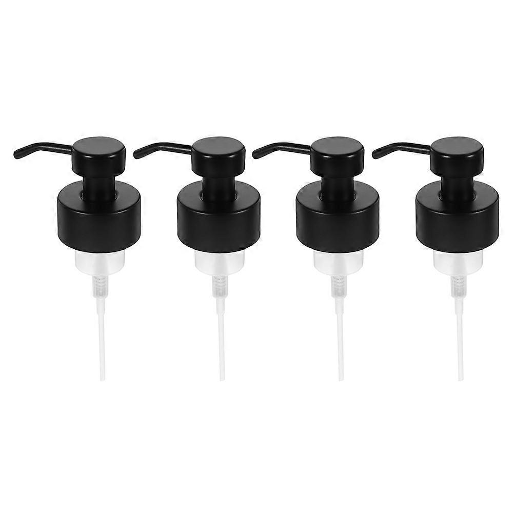 Reusable Stainless Steel Soap Dispenser Pump Head Replacement 4Pcs Set