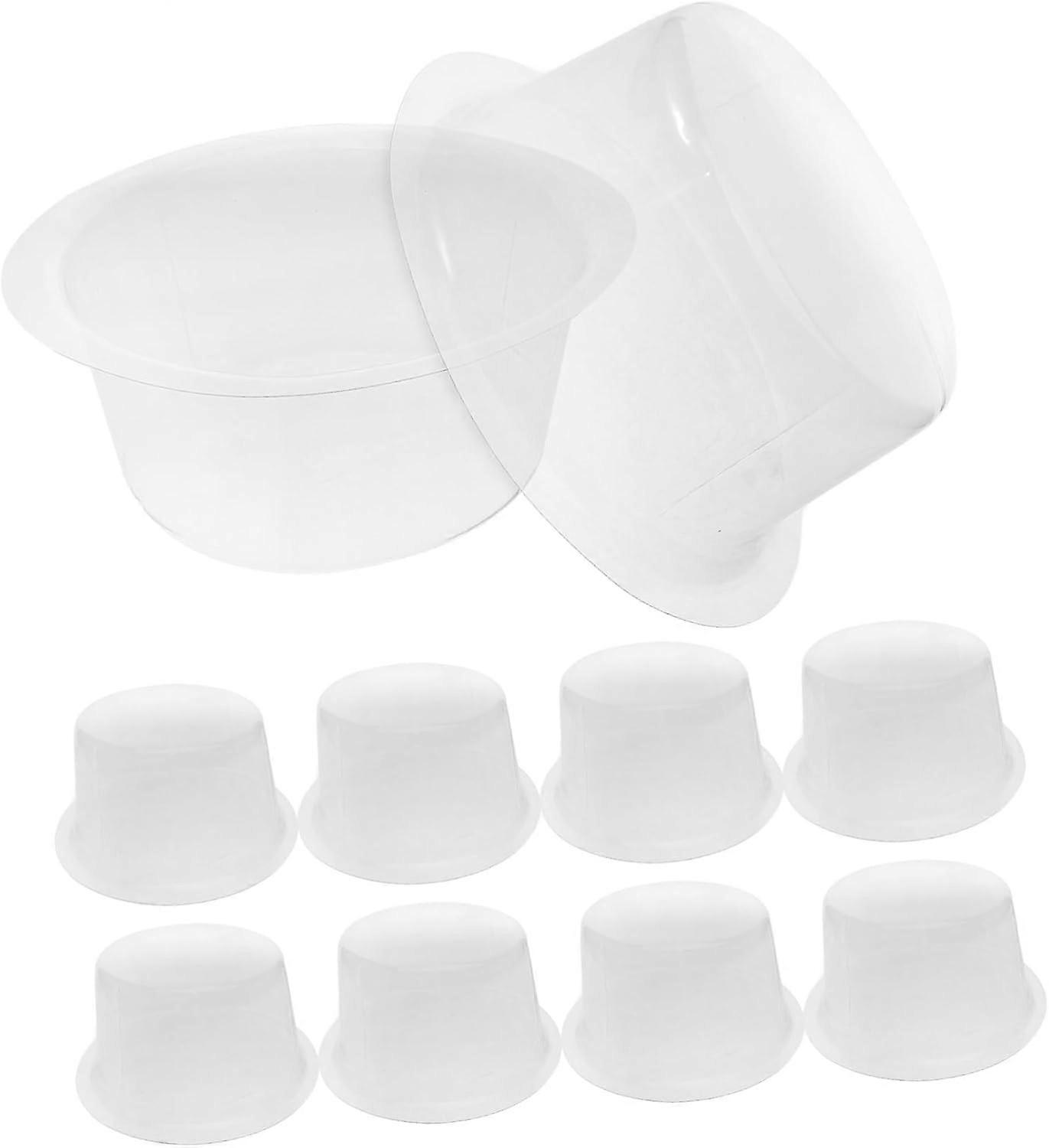 10pcs PVC Plastic Hat Shaper Inserts for Round and Flat Top Hats Maintain Shape and Display Versatile Support for Fedoras Straw and Jazz Transparent