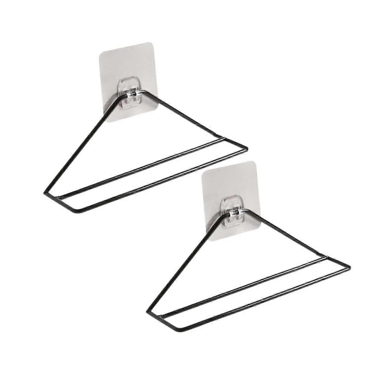 2pcs Wall Mounted Shoe Rack SpaceSaving Wrought Iron Organizer for Entryway Slippers Storage