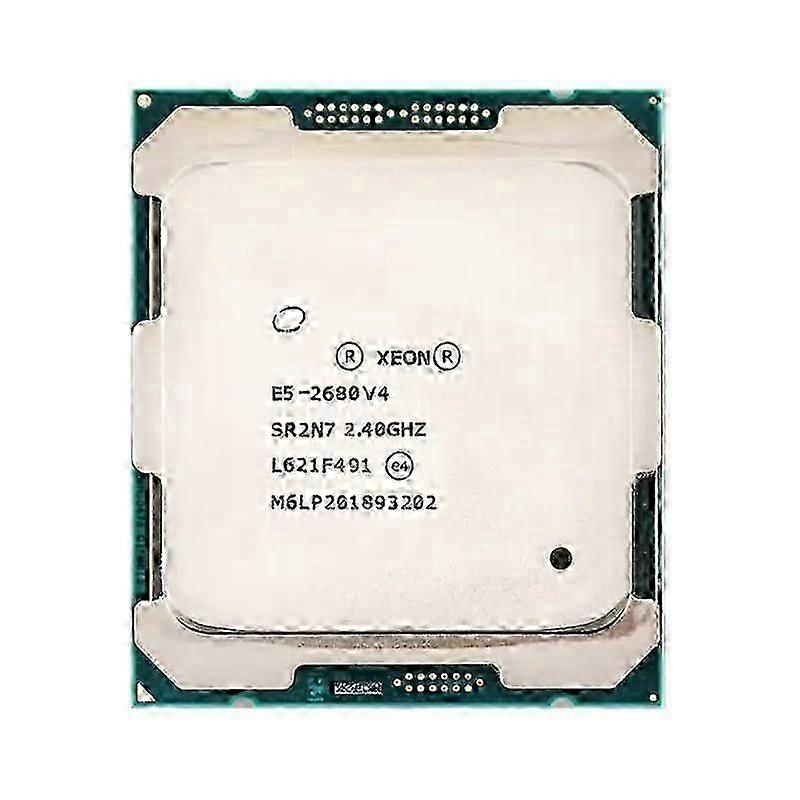 Xeon E5-2680V4 CPU - Socket LGA 2011-3 14 Cores 28 Threads 2.4GHz 35MB L3 Cache 120W.