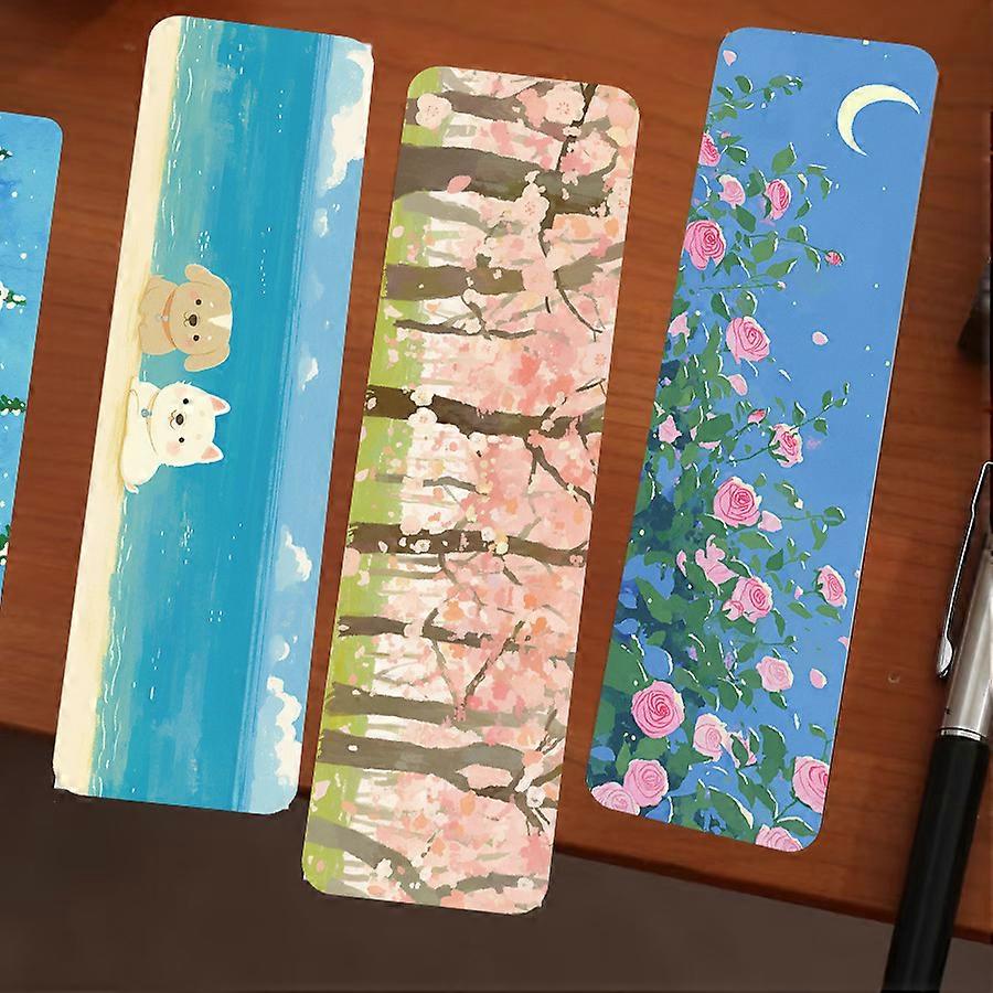 30 Spring-themed Minimalist Journaling and Creative Material DIY Paper Bookmarks (for Instagram Reading)
