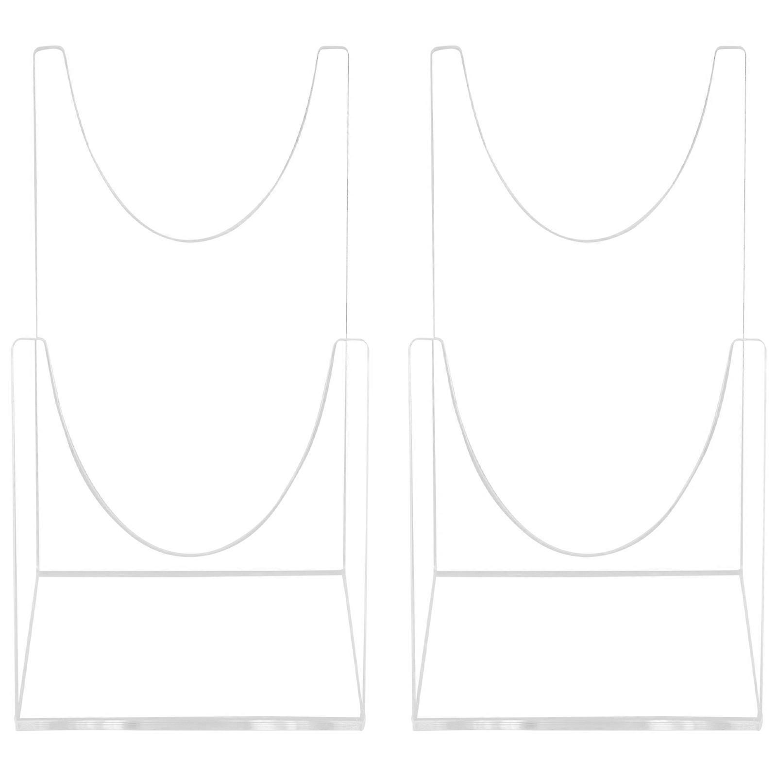 Shofar Display Stand Acrylic Sword Holder for Home 2Pcs Clear Transparent Stand