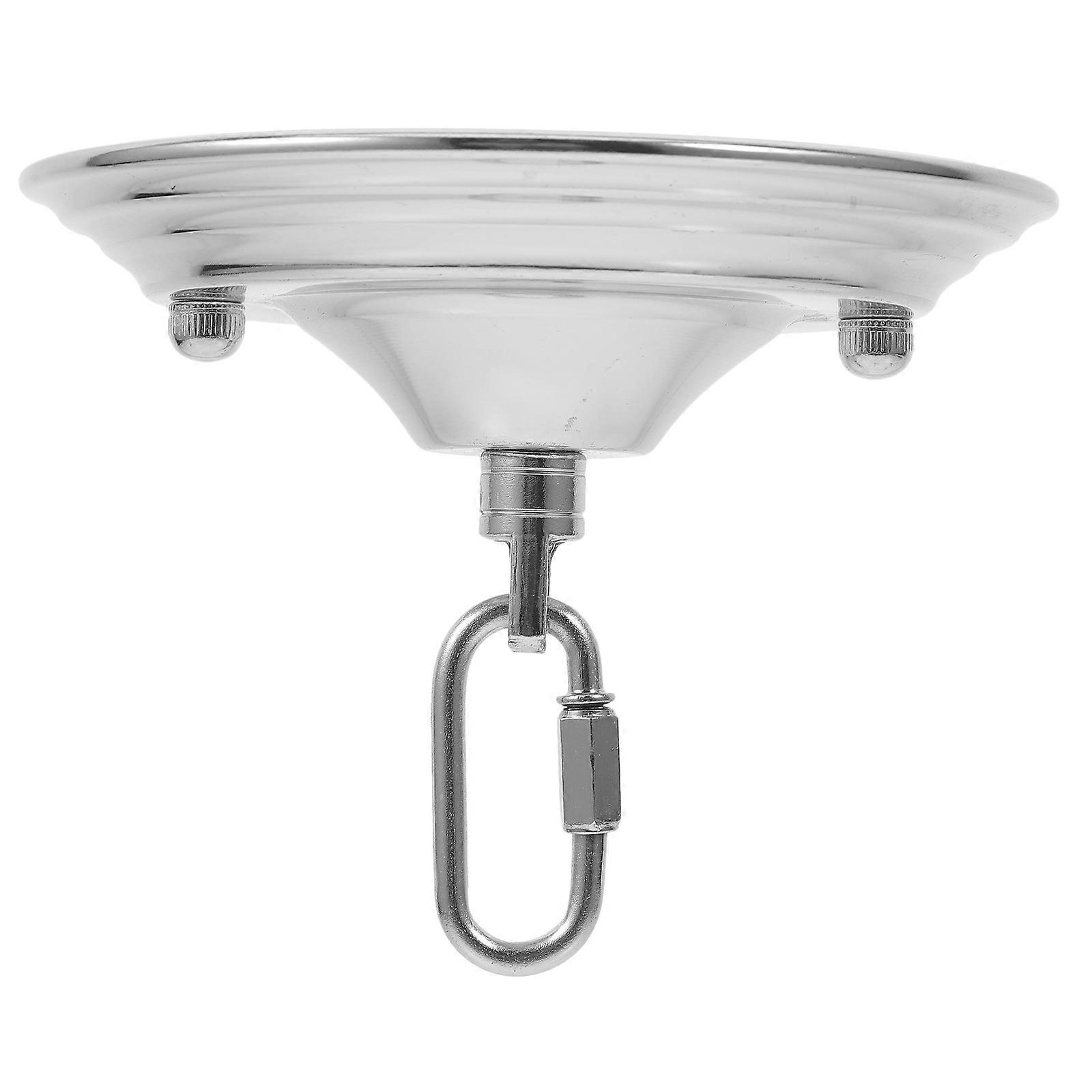 Ceiling Light Canopy Plate for Pendant Light 5Pcs Silver Iron