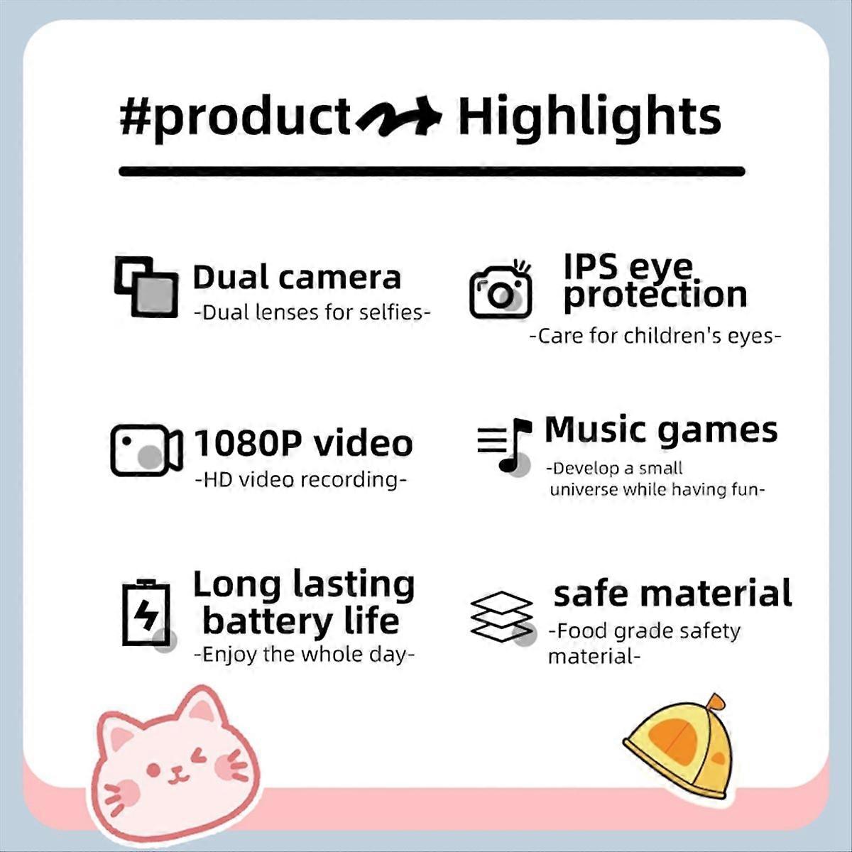 HD 1080P 96MPT Digital Camera Rechargeable Cameras Blue