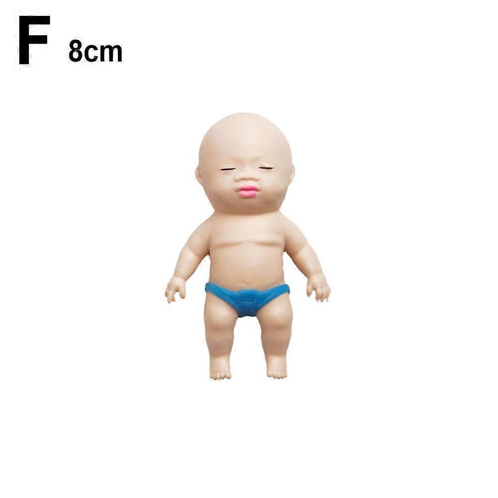 Dekompression Svart Docka Nyp Kul Afrikansk Palm Liten Docka Konstig Intressant Rolig Ful Docka Långsam Retur Ventilatorisk Leksak