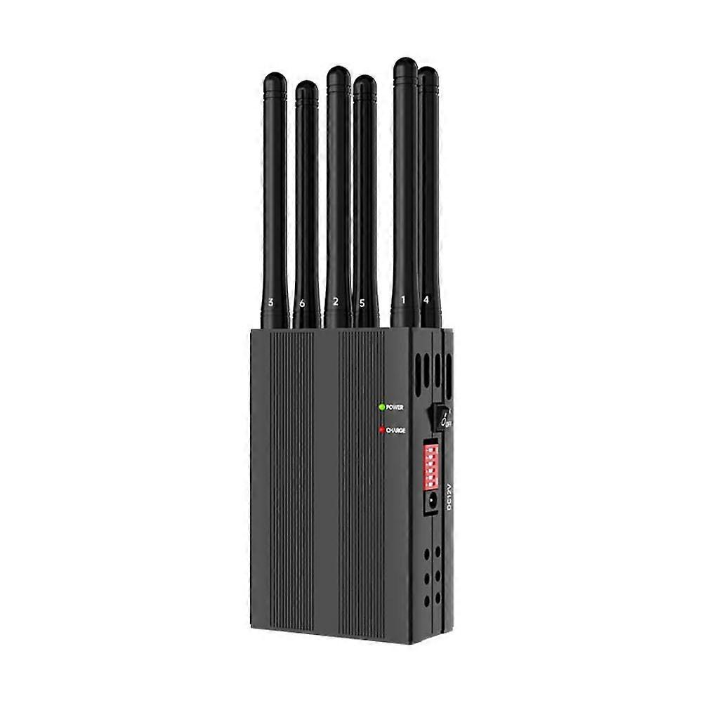 N6 2022 Portable WiFi GPS UHF VHF 6 canaux,Détecteur de 6 antennes,Dispositif anti-espion,Détecteur WiFi Lojack Prise UE