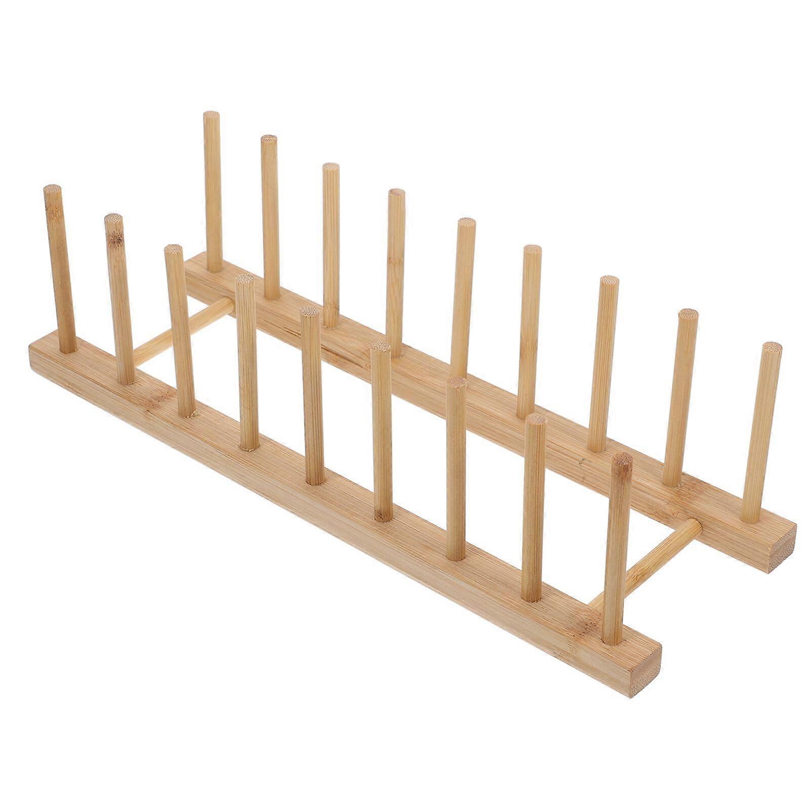 Dish Drying Rack with Vertical Plate Organizer, Cutting Board Holder, Compact Counter and Cabinet Storage