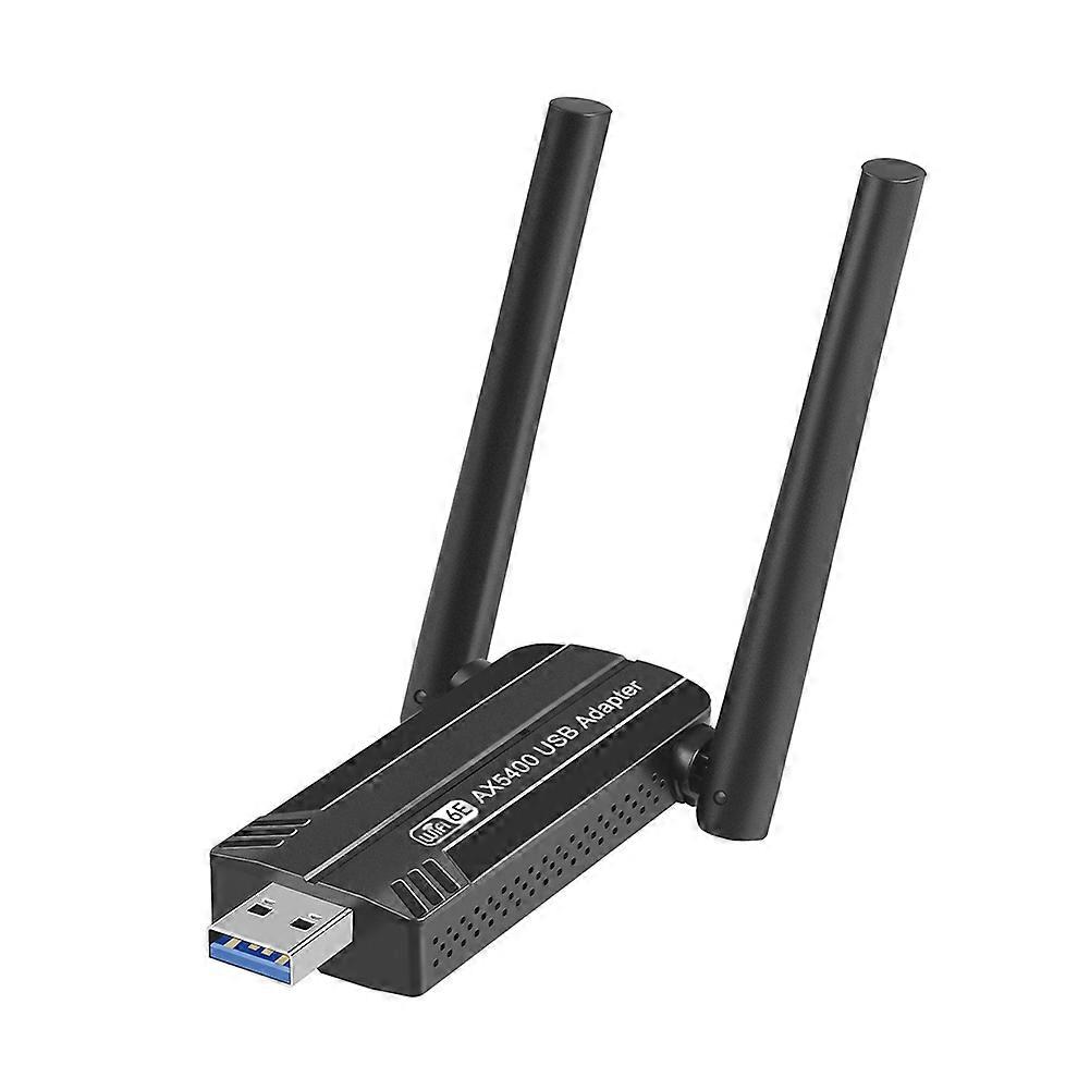WiFi 6E AX5400 USB Adapter Wireless WiFi Card Tri-Band 2.4G/5G/6GHz 5400Mbps USB WiFi6E Adapter for Win10&Win11