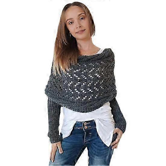 Soft Bohemian Wrap Scarf for Nordic Style Crochet Hollow Shawl