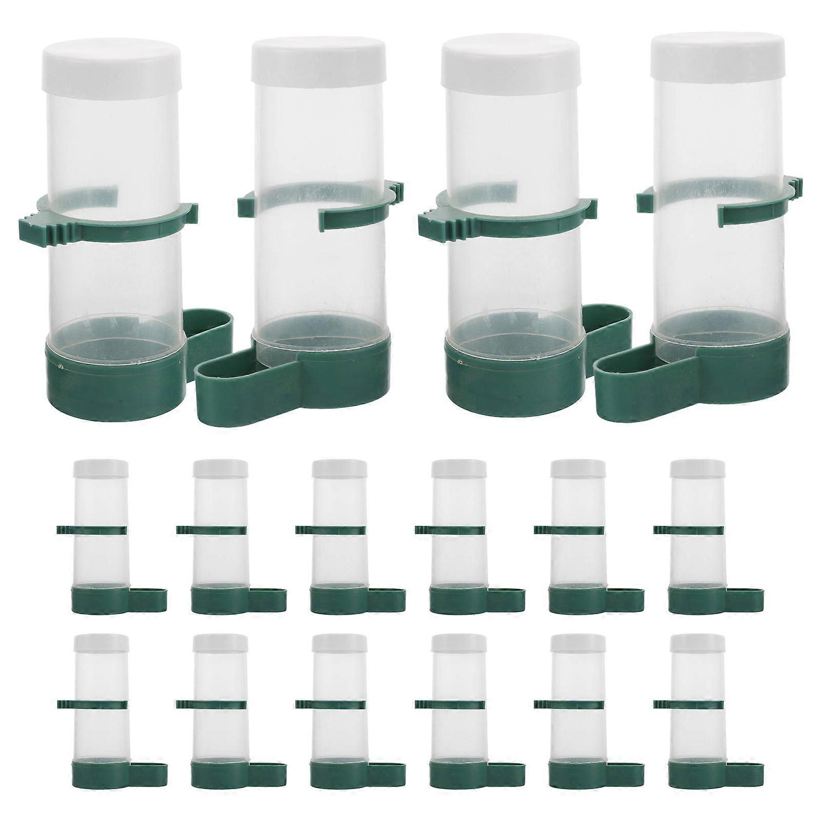Automatic Bird Feeder for Cage Pet Bird Water Dispenser 40Pcs Set
