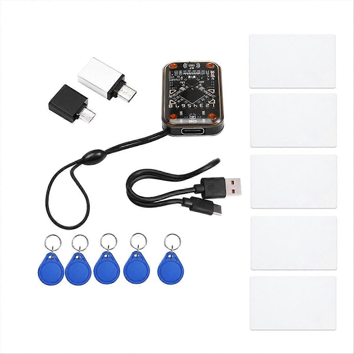 RFID SmartChip Reader+5XUID Card&Keychain Smartcard Emulator