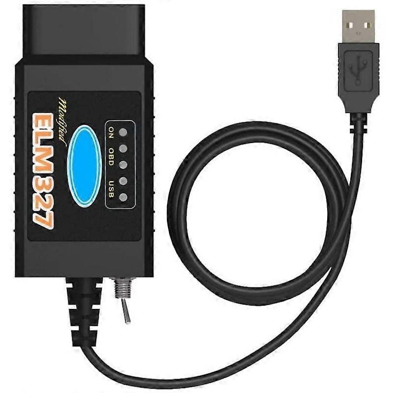ELM327 USB OBD2 Diagnostic Cable with MS-CAN HS-CAN Switch Compatible with Ford Mazda Lincoln Mercury FORScan