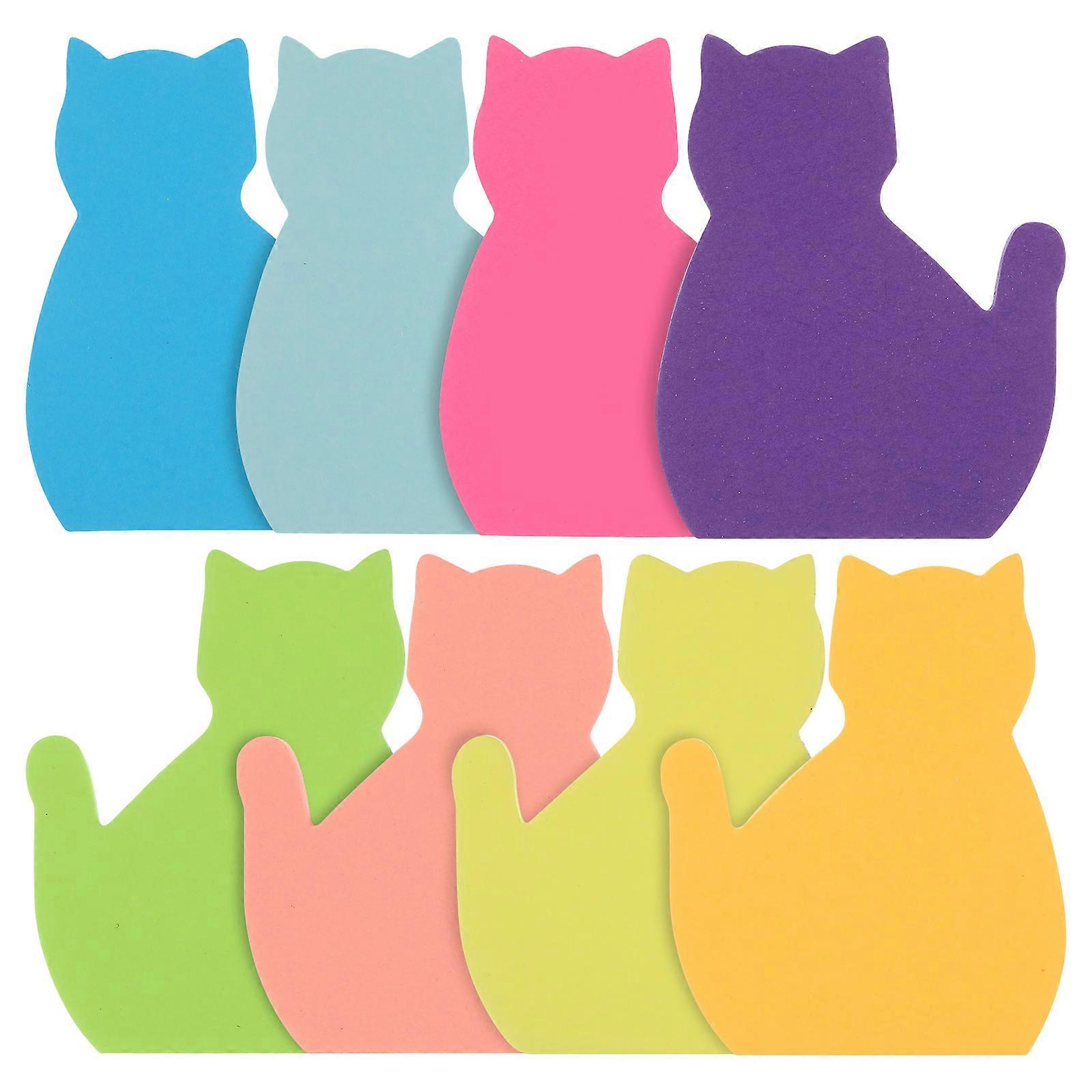 Convenient Sticky Notebook for Writing Notes Use with 8Pcs Self-Stick Memo Pads