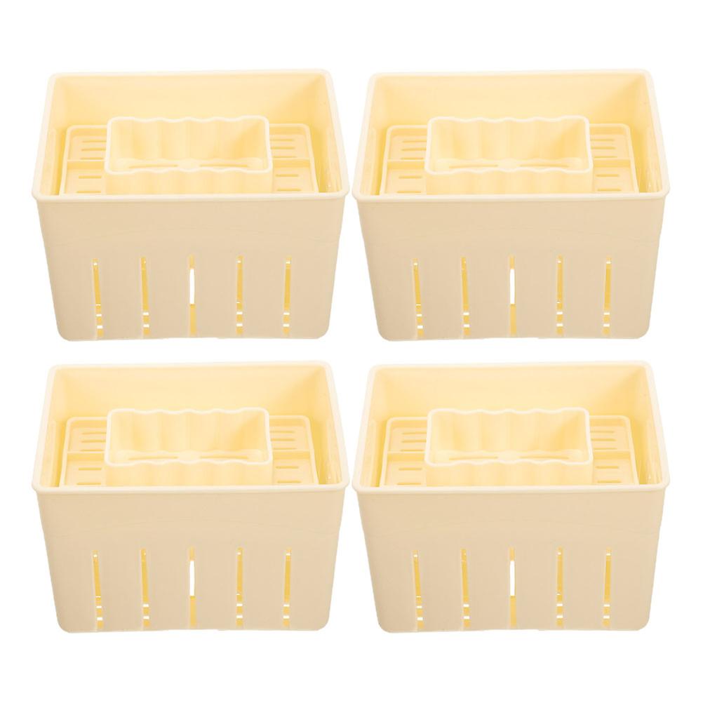 Raindrops 4Pcs Tofu Cheese Maker Press Mold for Kitchen