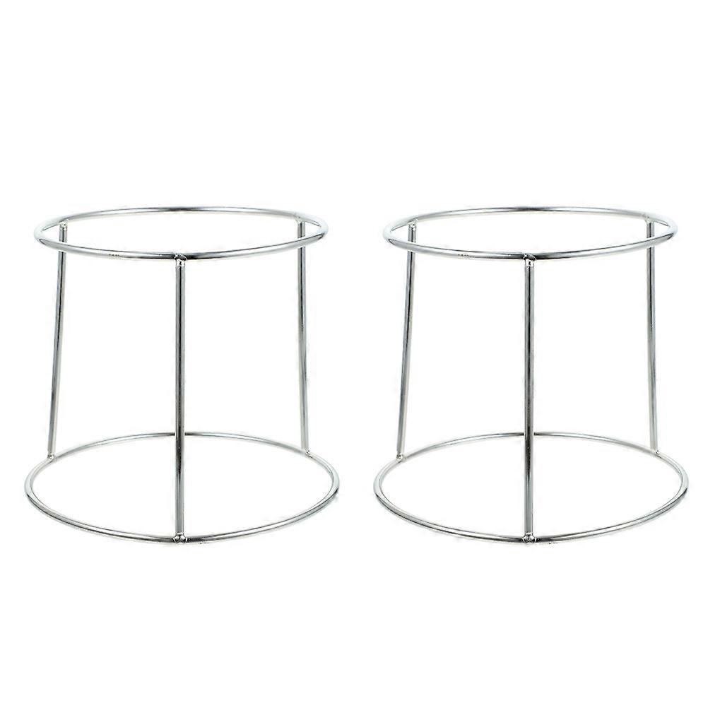 2Pcs Seafood Tray Display Rack for Double-Layer Stainless Steel Use