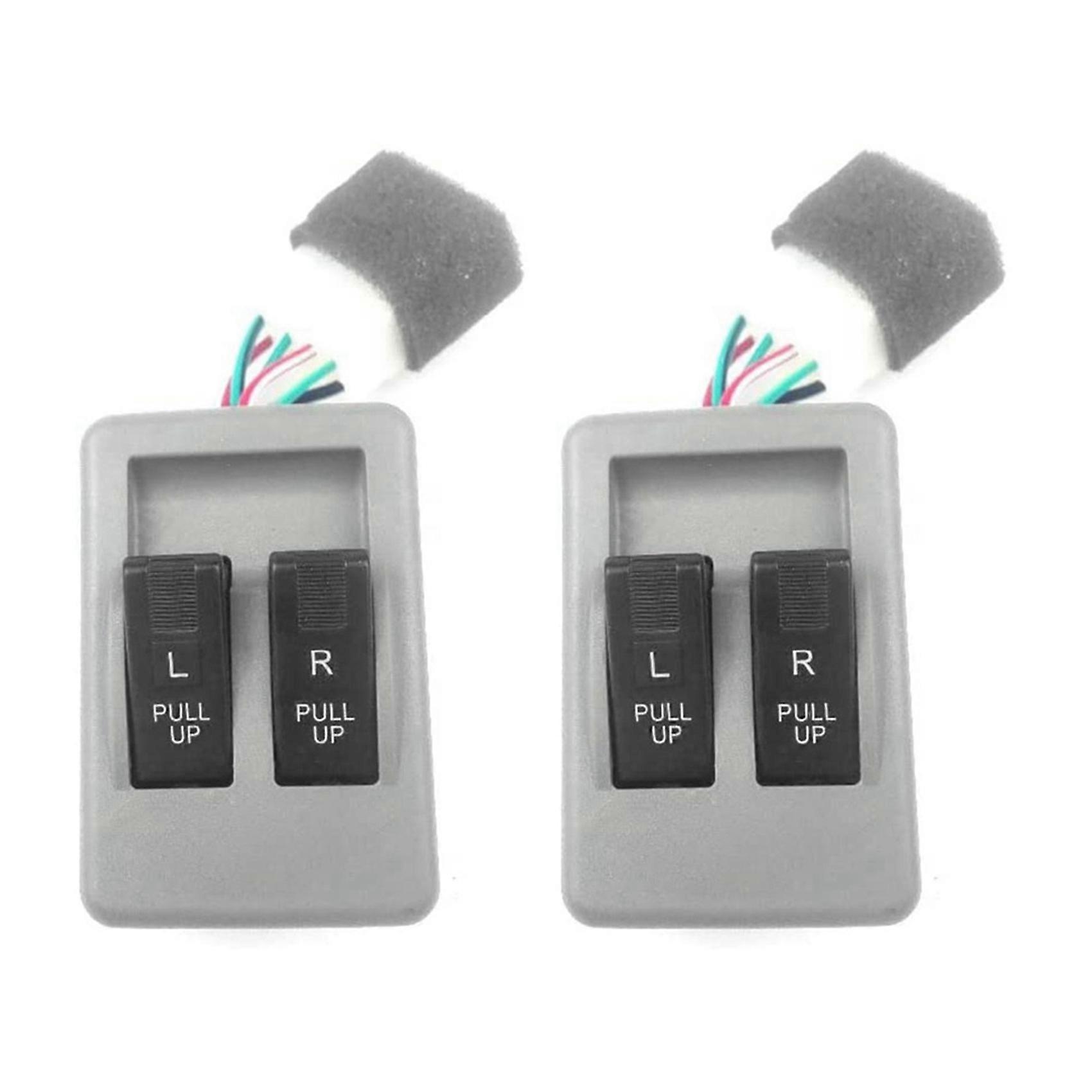 2X Car Left Front Power Window Switch Power Window Switch Button Car Accessories for Kia Pride KK12B-66-350 KK12B-66-370