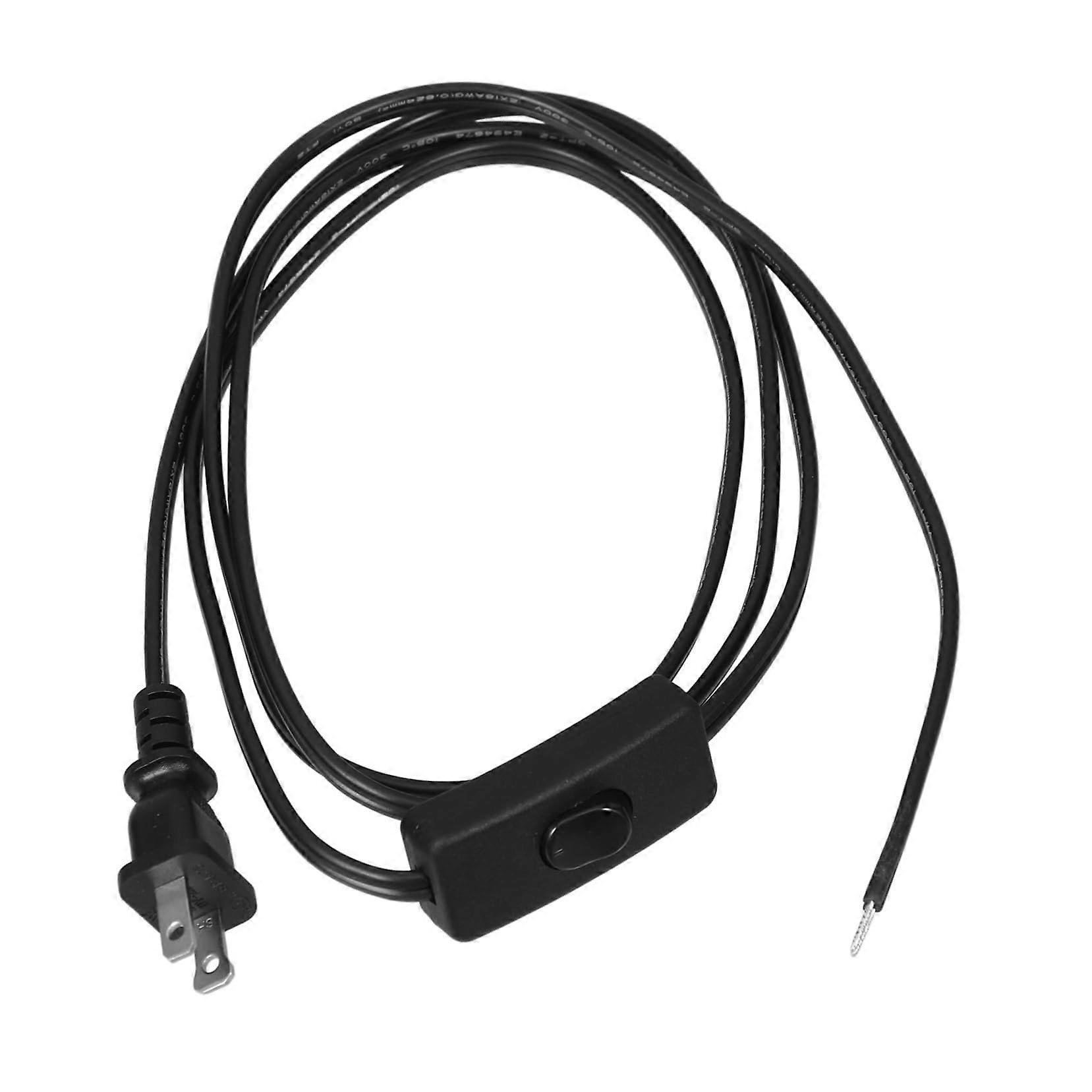 8 Meter Extension Cord with Safety Switch, Flat Plug Power Cord for Air Conditioners and Appliances