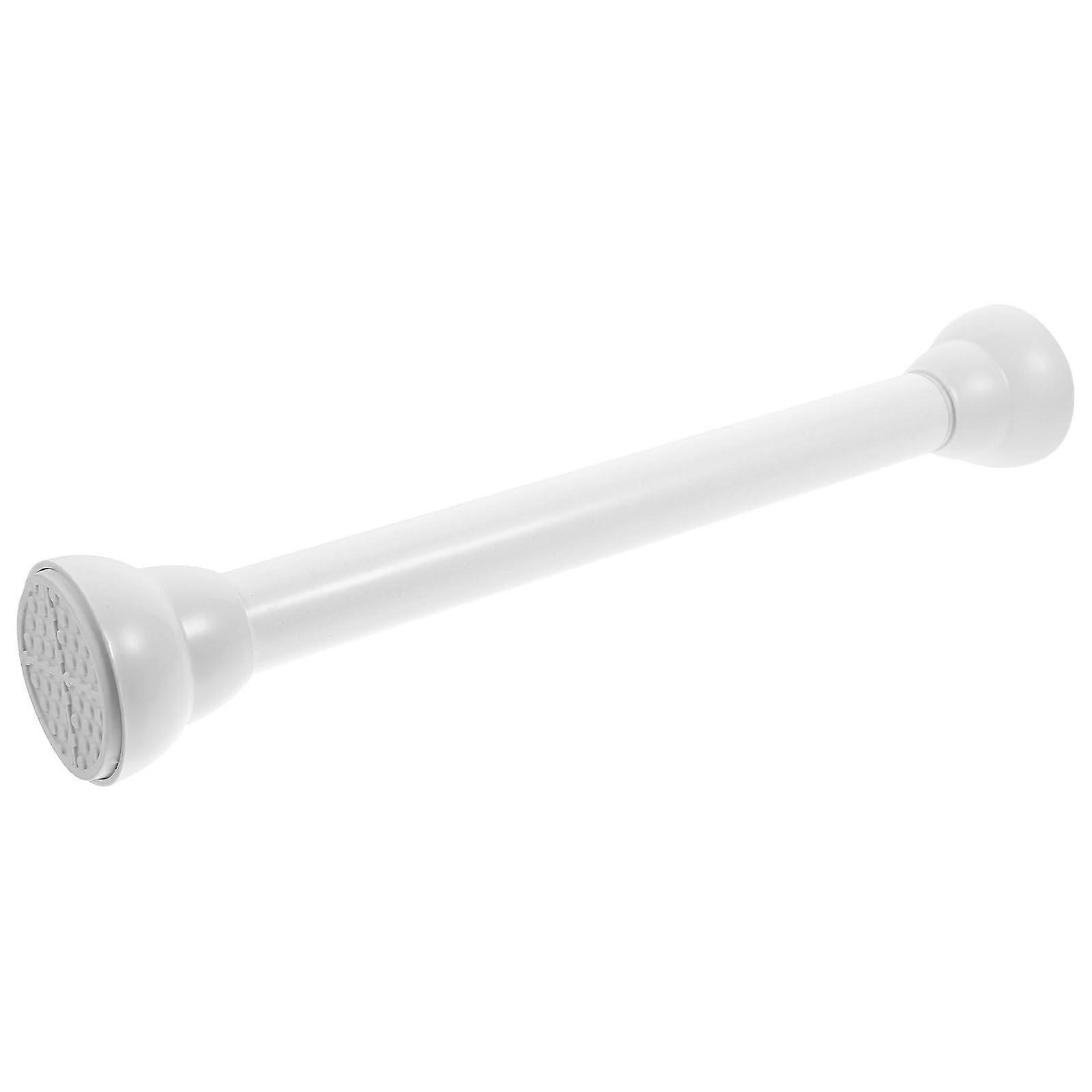 Adjustable Tension Curtain Rod White Heavy Duty NoDrill RustResistant for Windows and Shower