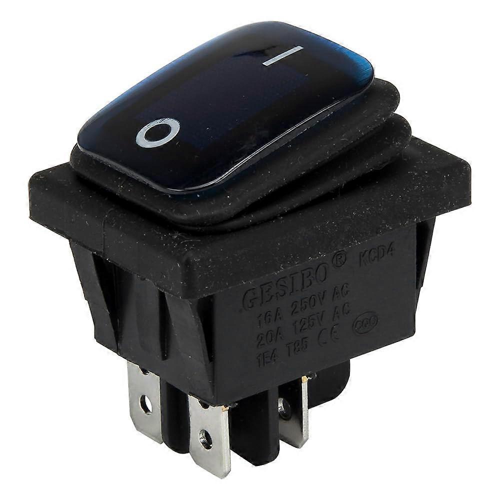 Blue 220V KCD4 Boat Rocker Switch 4 Pin ONOFF 29x22mm Easy Control Durable Design