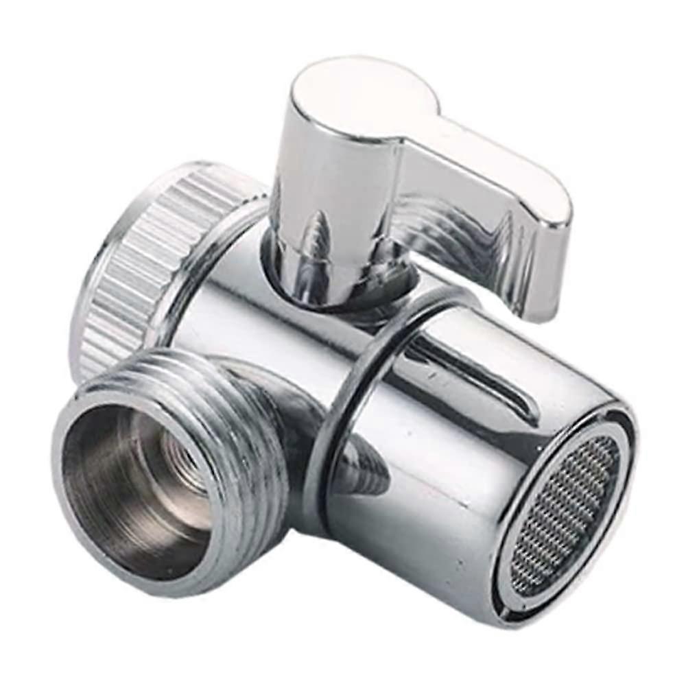3 Way Shower Diverter Valve for Handheld and Fixed Shower Head, Universal G1/2 Zinc Alloy