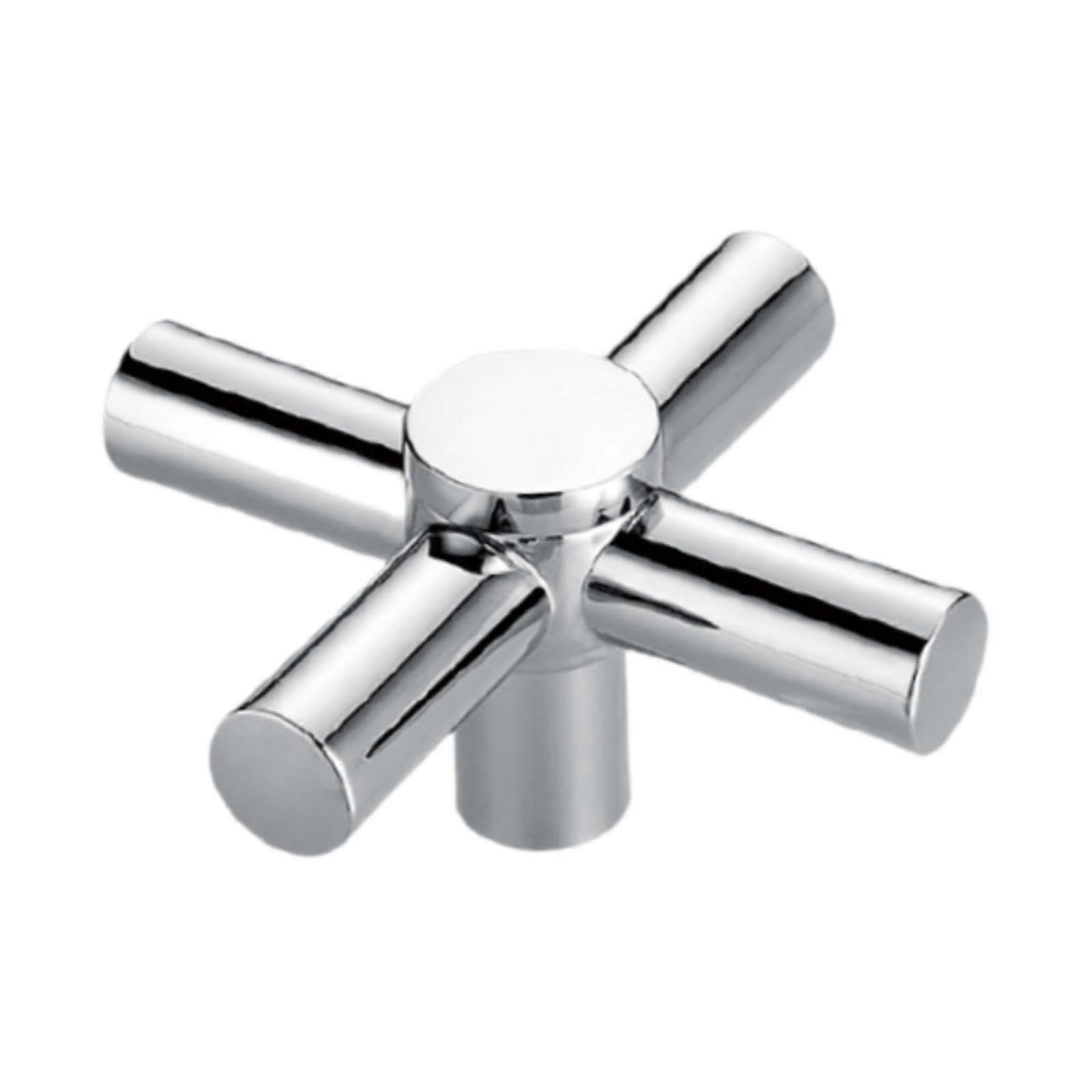 Universal Faucet Handle Replacement Zinc Alloy Cross Knob for Sink Tub Shower Kitchen