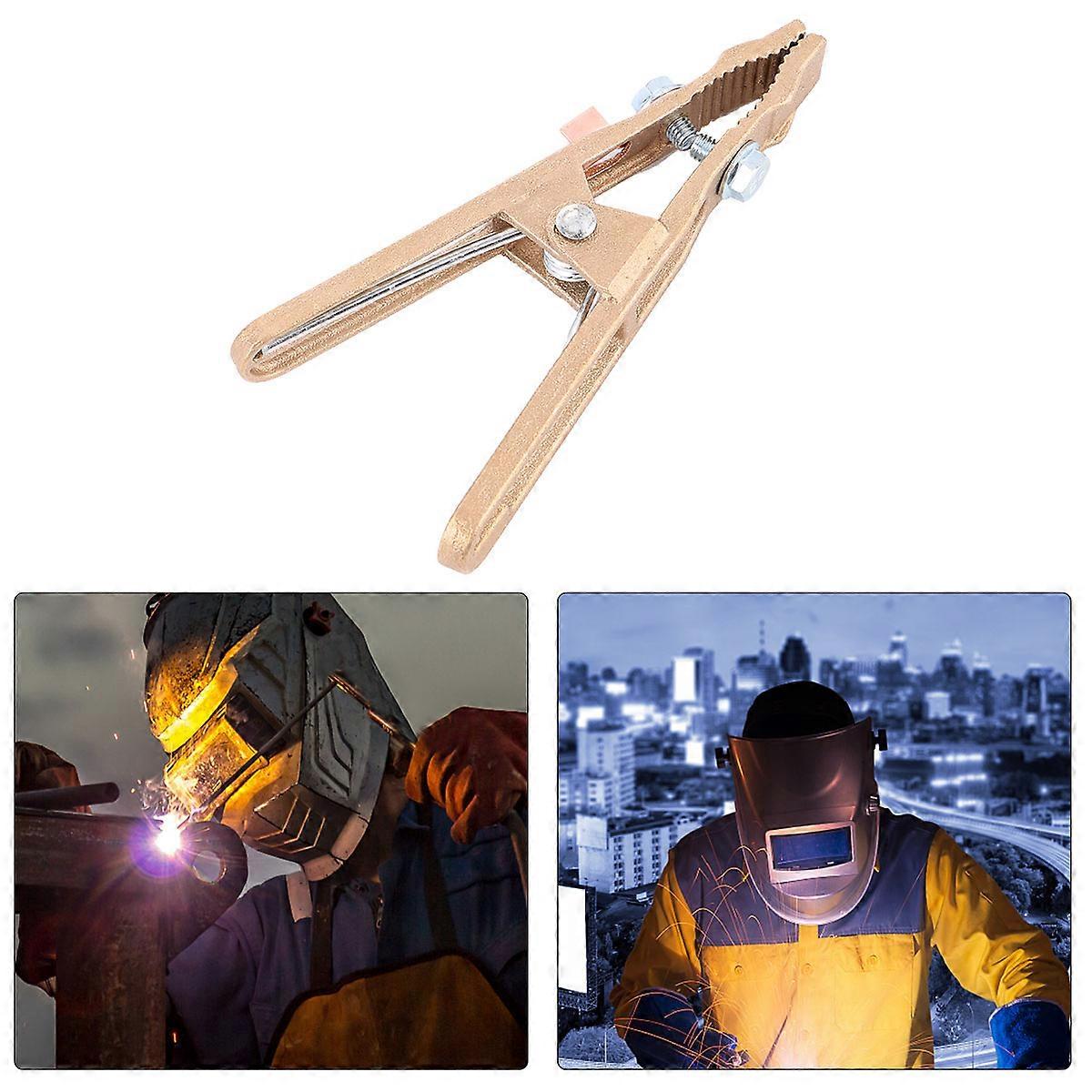 High Reliability 260A Copper Ground Cable Clip A-Shape Clamp Suitable For Manual Welding With Oxidation Resistant Function In 2Pcs