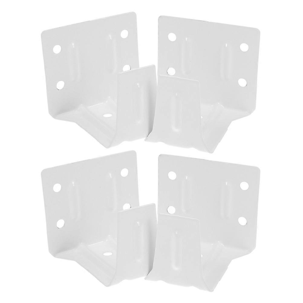 White Metal Brackets for Blinds Mounting with 4Pcs Mini Set