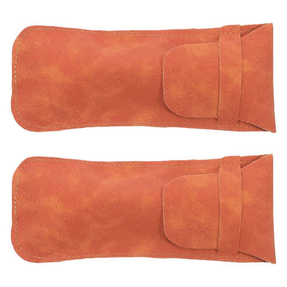 Sunglasses Pouch Soft Glasses Storage Pouch for Portable Use 2Pcs