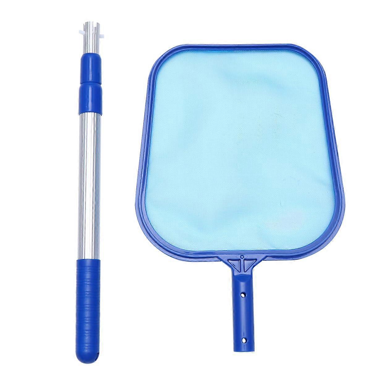 Adjustable Pool Skimmer Net with Handle, Large Capacity Leaf Rake for Swimming Pool, Pond, Fountain