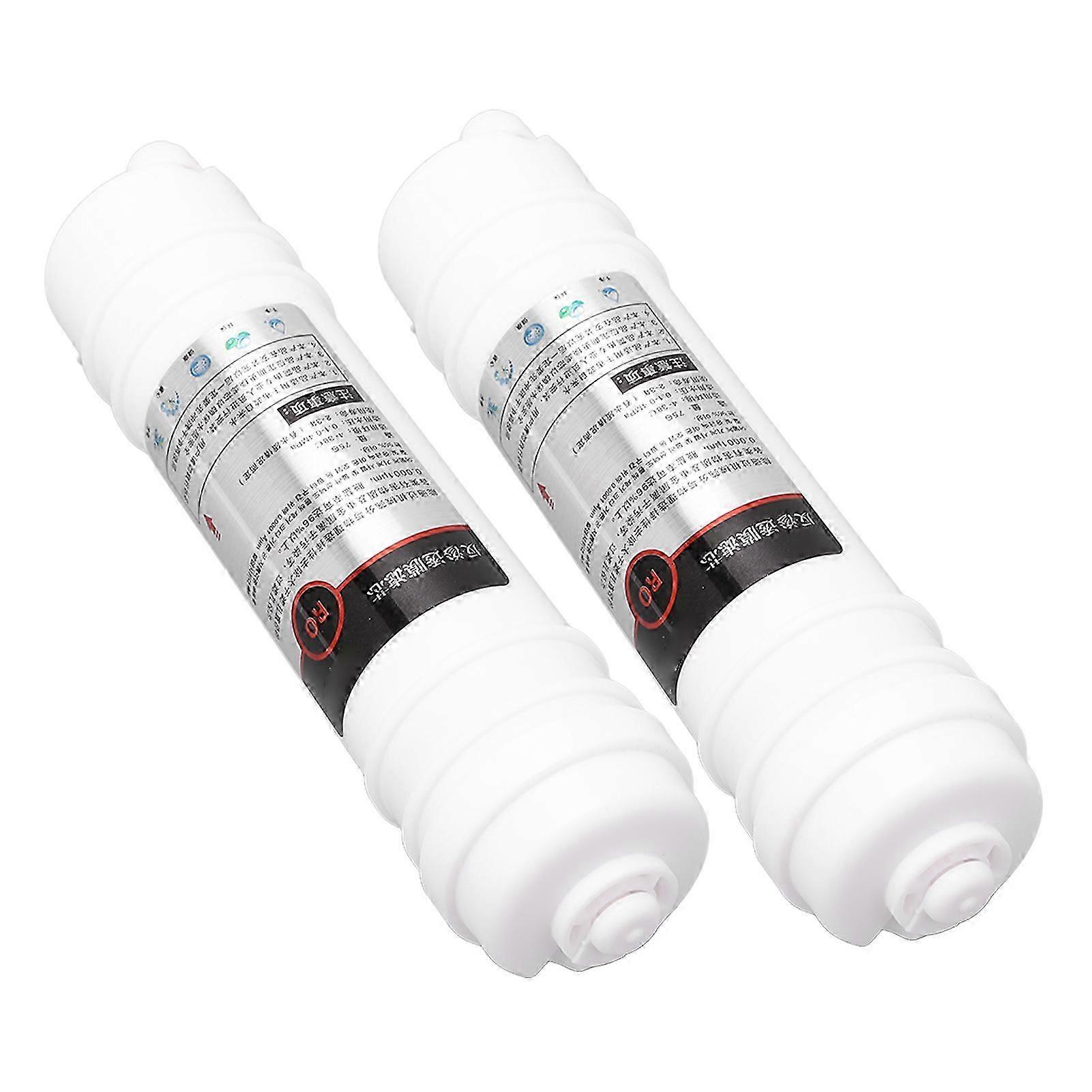 2Pcs Water Purifier Filter Element Replacement RO Membrane Korean Style Quick Connect 10in 75g 26s