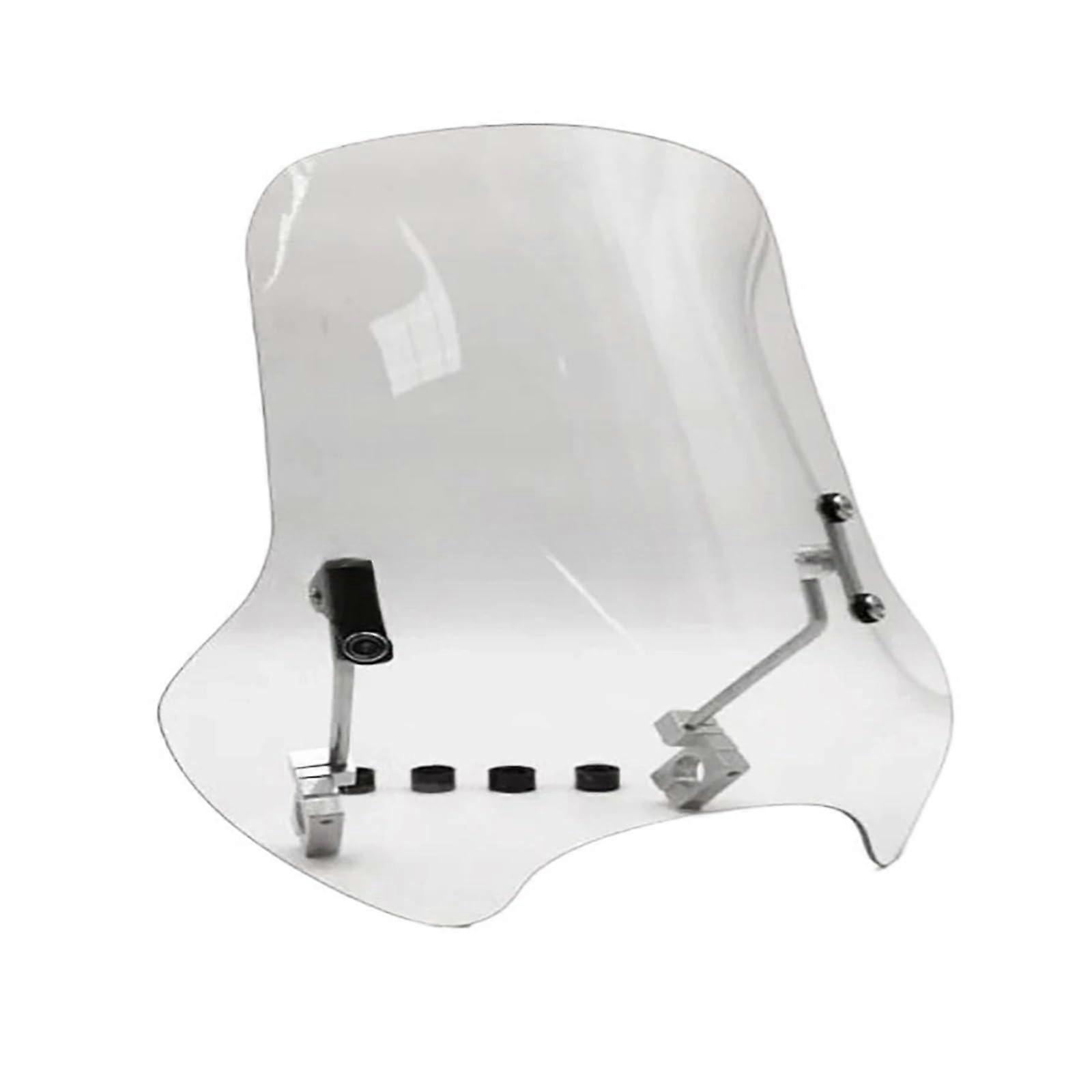 Universal Motorcycle Windshield PC Material 3.2mm Thick Front Windscreen Extension for Wind Protection