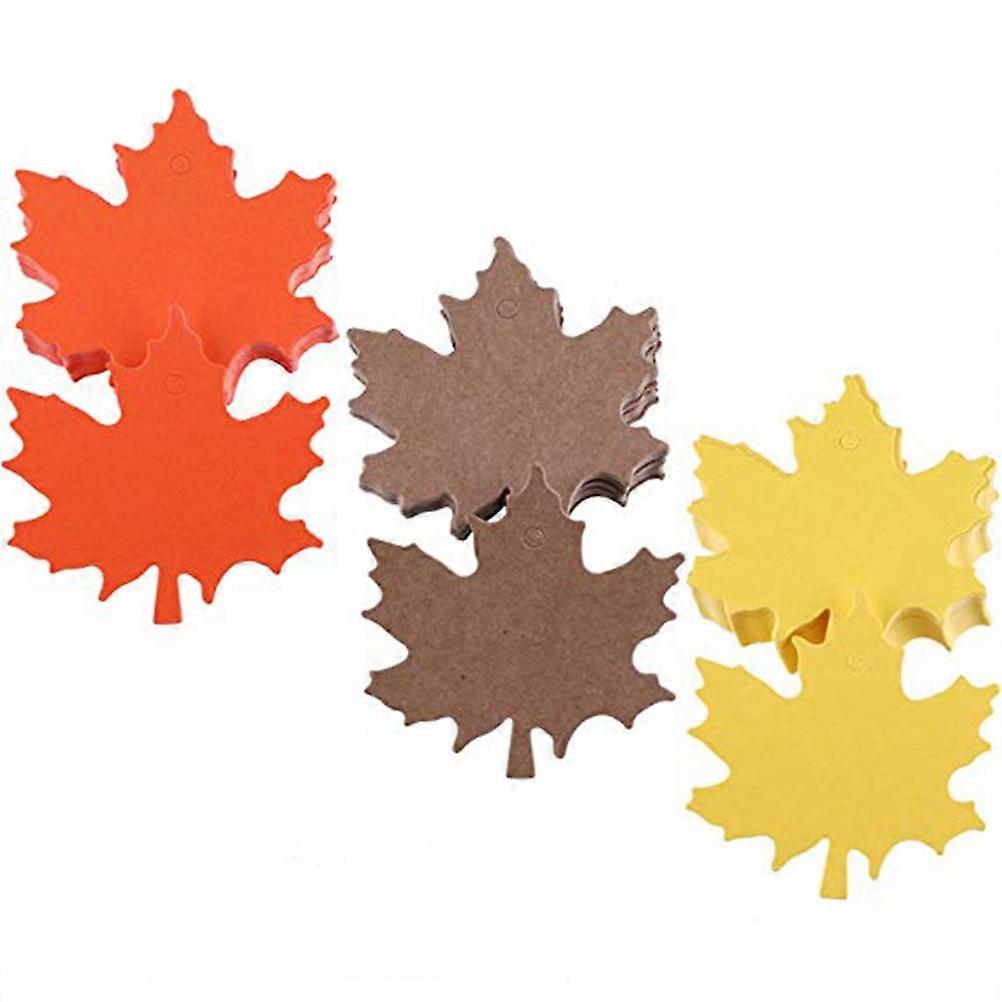 Paper Label Tags Maple Leaf Kraft Paper Set for Crafting 150Pcs
