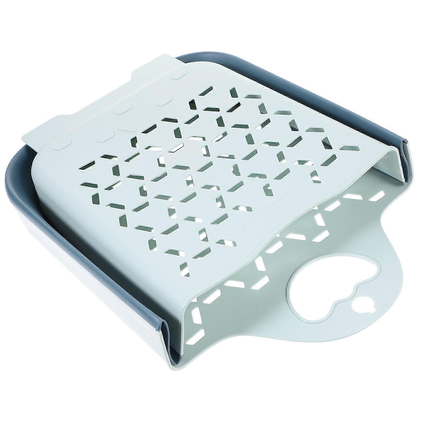 Foldable Laundry Basket Wall Mount for Clothes Storage Blue