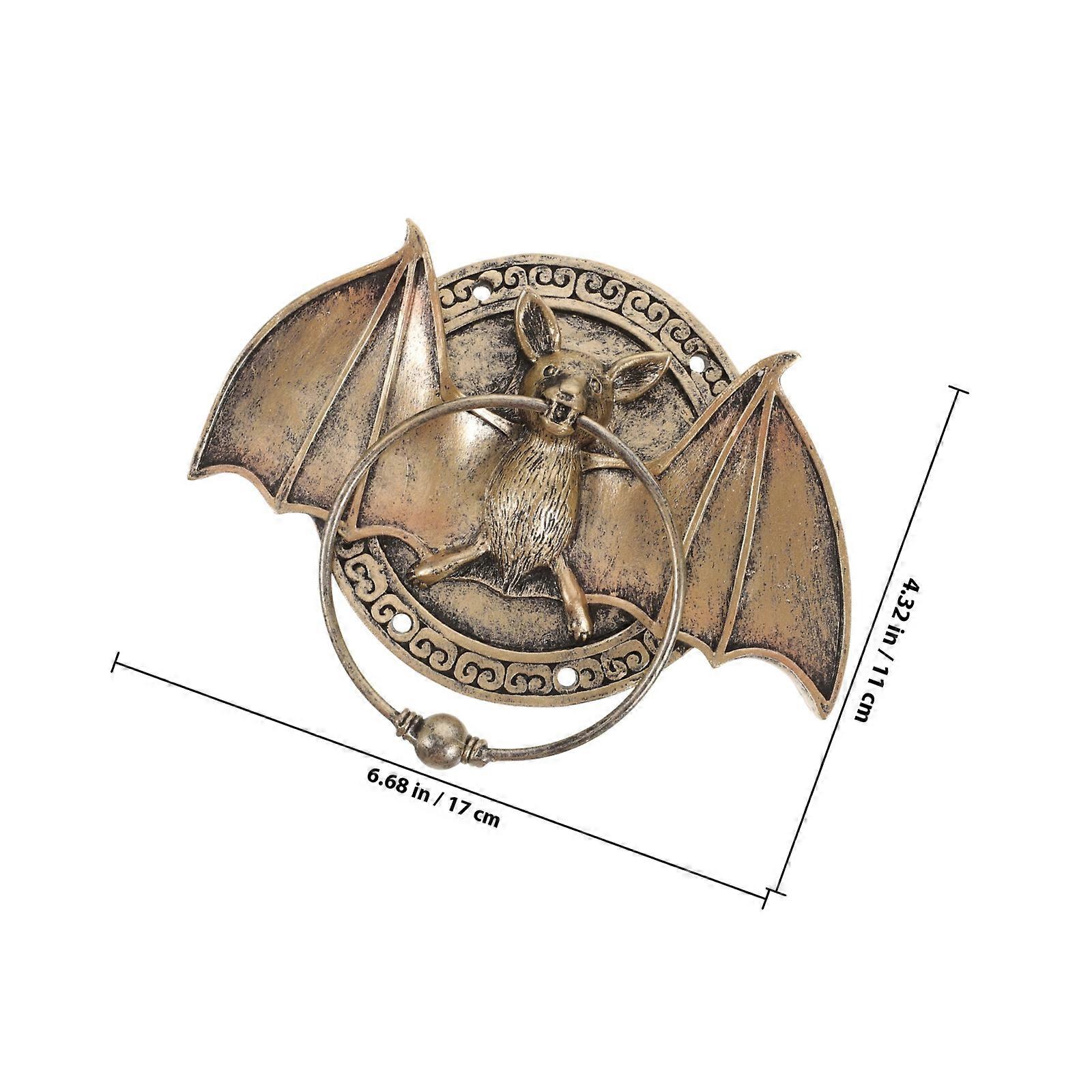 Decorative Door Knocker Bat Shape Resin Knocker for Front Door