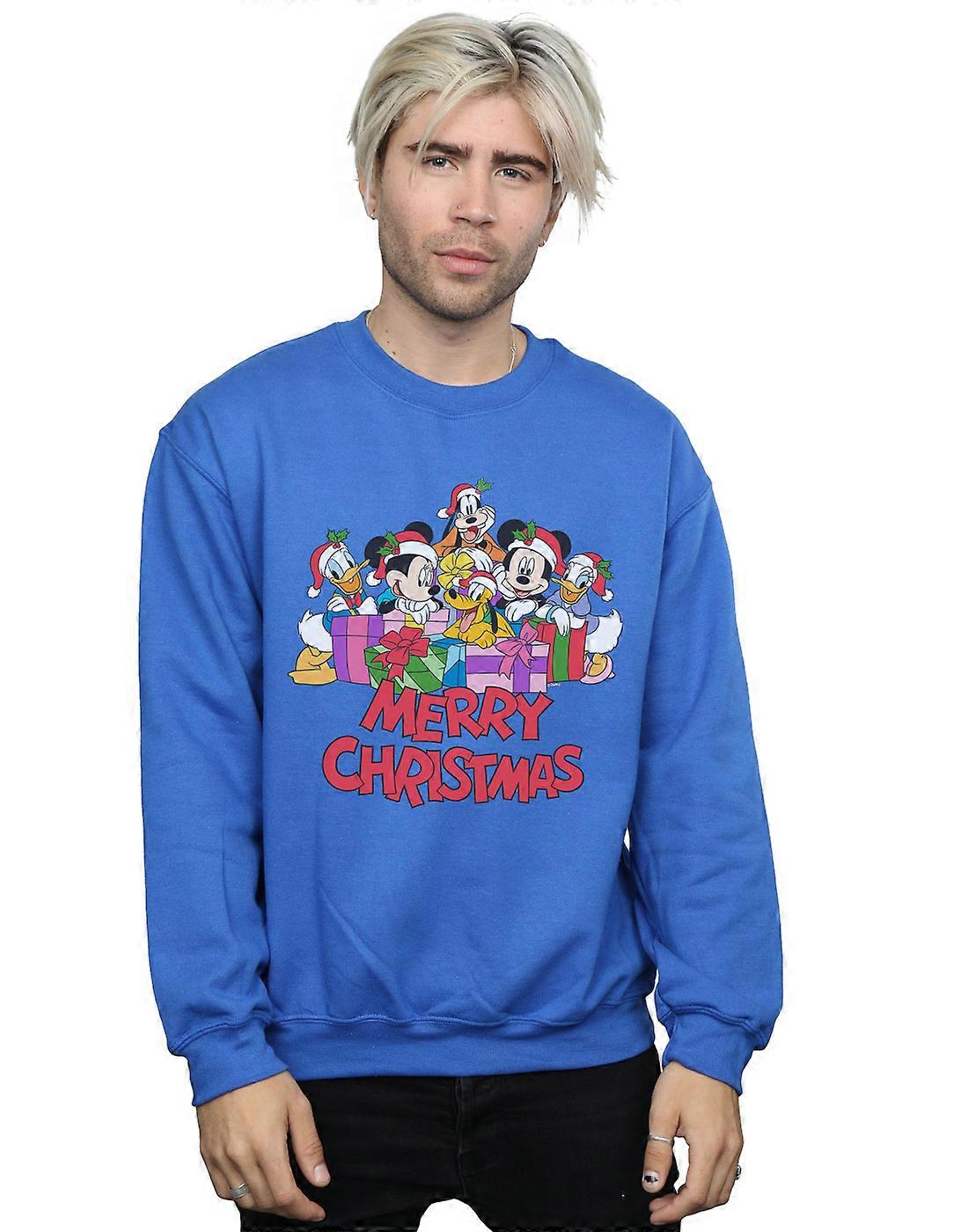 Disney Men ' s Mickey Mouse e amigos camisola de Natal