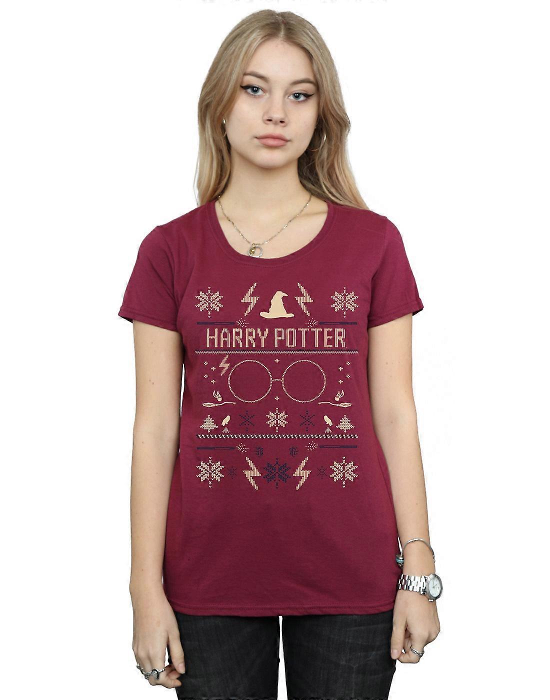 Harry Potter Women's Christmas Pattern T-Shirt