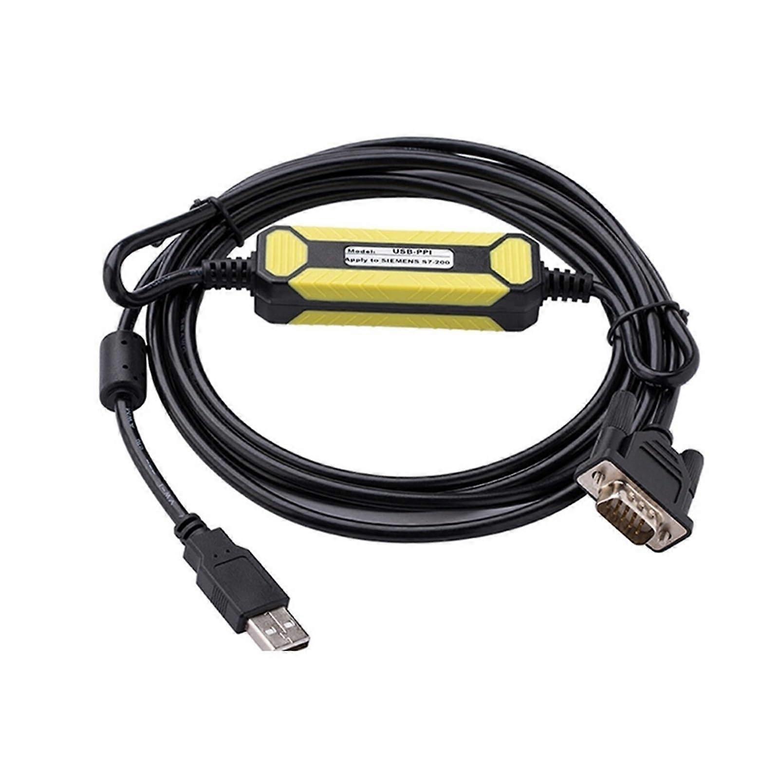 USB PPI Cable for Siemens S7200 PLC Programming, Speed Stable Communication, 2.5m