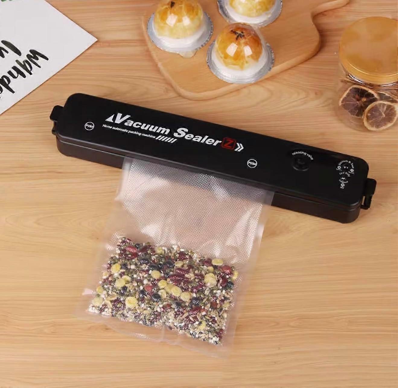 Vacuum Sealer Machine with Airtight Seal Technology and Adjustable Modes for Meat Vegetables Black